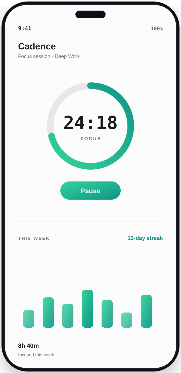 Cadence app preview